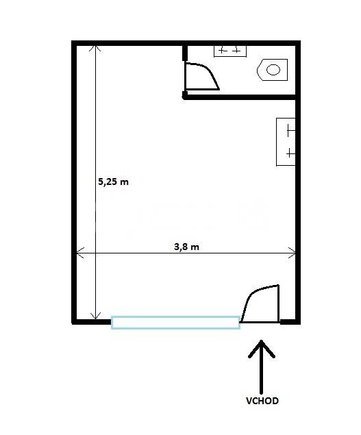 Pronájem KO 1+0, OV, 20m2, ul. Jugoslávských partyzánů 1602/25, Praha 6 - Dejvice