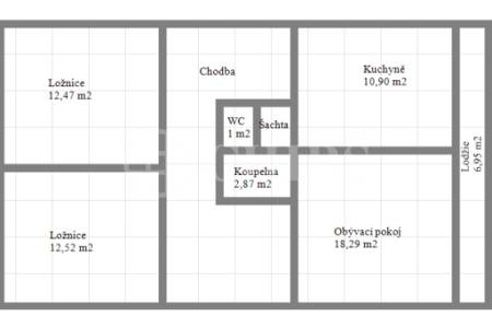 Prodej bytu 3+1/L, 80 m2, ul.Borovanského 2217/5, Praha 5