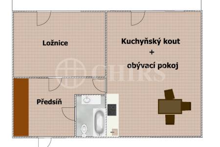 Prodej bytu 2+kk s lodžií, OV, 40 m2, ul. Bruslařská 957/2, Praha 10 - Hostivař