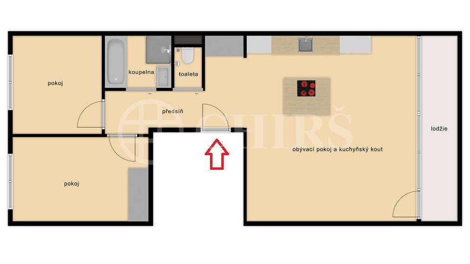 Pronájem bytu 3+kk s lodžií a sklepem, OV, 83m2, ul. Petržílkova 2486/46, Praha 5 - Stodůlky