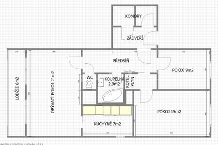 Prodej bytu 3+1/L, 80 m2, DV, Praha 5 - Motol, Weberova 215/25