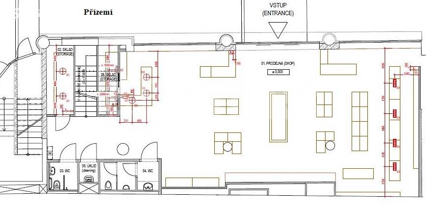 Pronájem komerčního objektu 4+1, OV, 342m2, ul. Na Poříčí 1047/26, Praha 1 - Nové Město