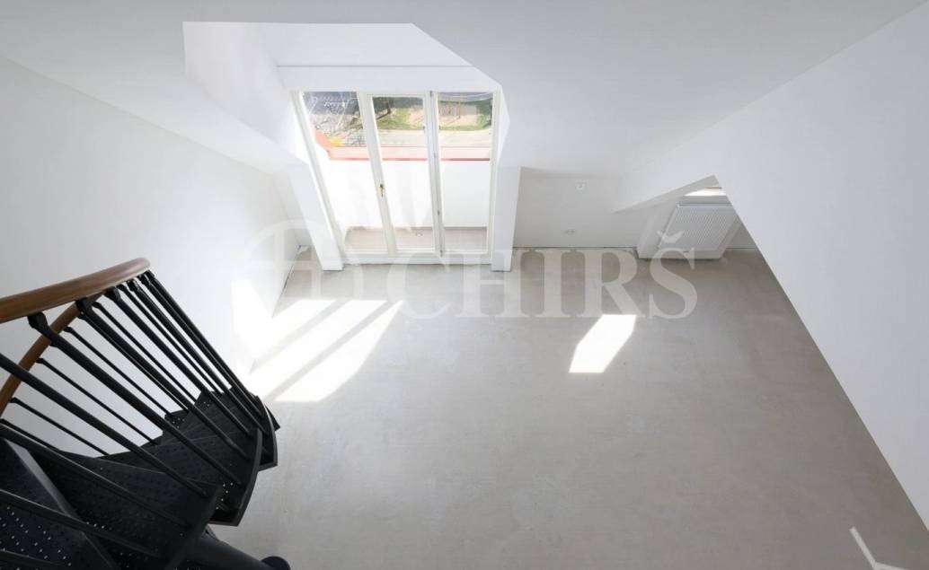 Prodej rozestavěné bytové jednotky - mezonet  3+kk, balkon, OV, 105,3 m², ul. Na Výšinách 900/8 - Praha 7 - Bubeneč
