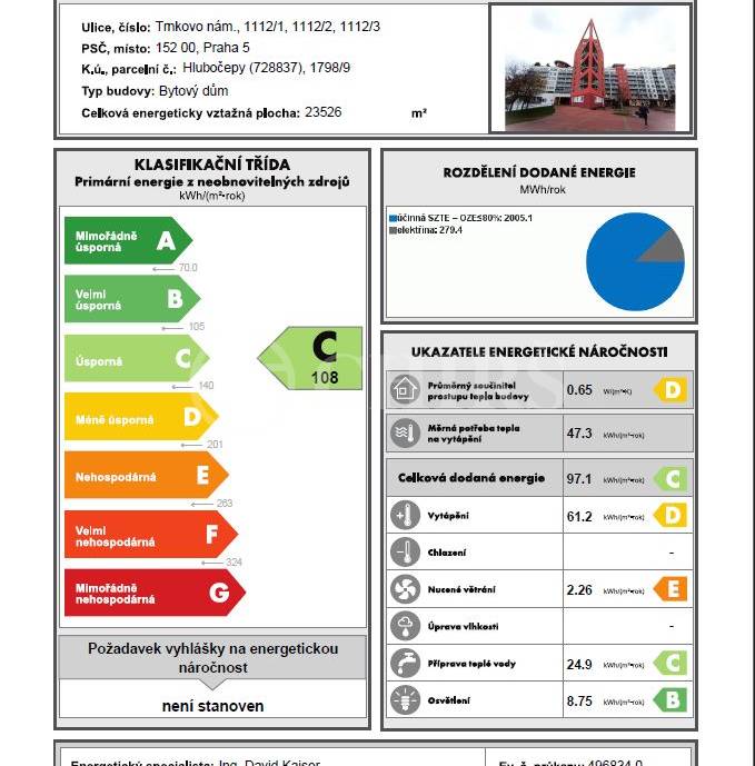 Prodej bytu 4+kk, OV, 160m2, ul. Trnkovo náměstí 1112/1, Praha 5 - Hlubočepy