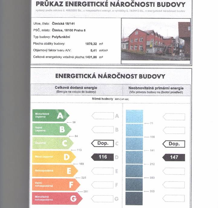 Pronájem ateliéru 4+kk, OV, 80m2, ul. Čimická 18/141, Praha 8 - Čimice