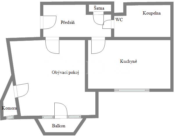 Prodej bytu 2+kk, 43 m2, OV, ul. Koulova 1, P6 - Dejvice