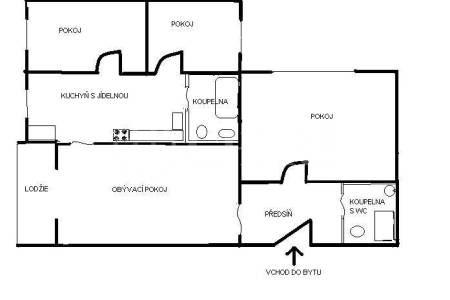 Prodej bytu 4+1/L, OV, 95m2, ul. Lamačova 915/37, Praha 5 – Barrandov