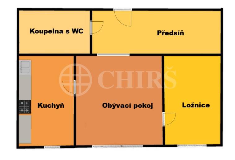 Prodej bytu 2+1, OV, 45 m2, ul. Pražského 604/22, Praha 5 - Barrandov