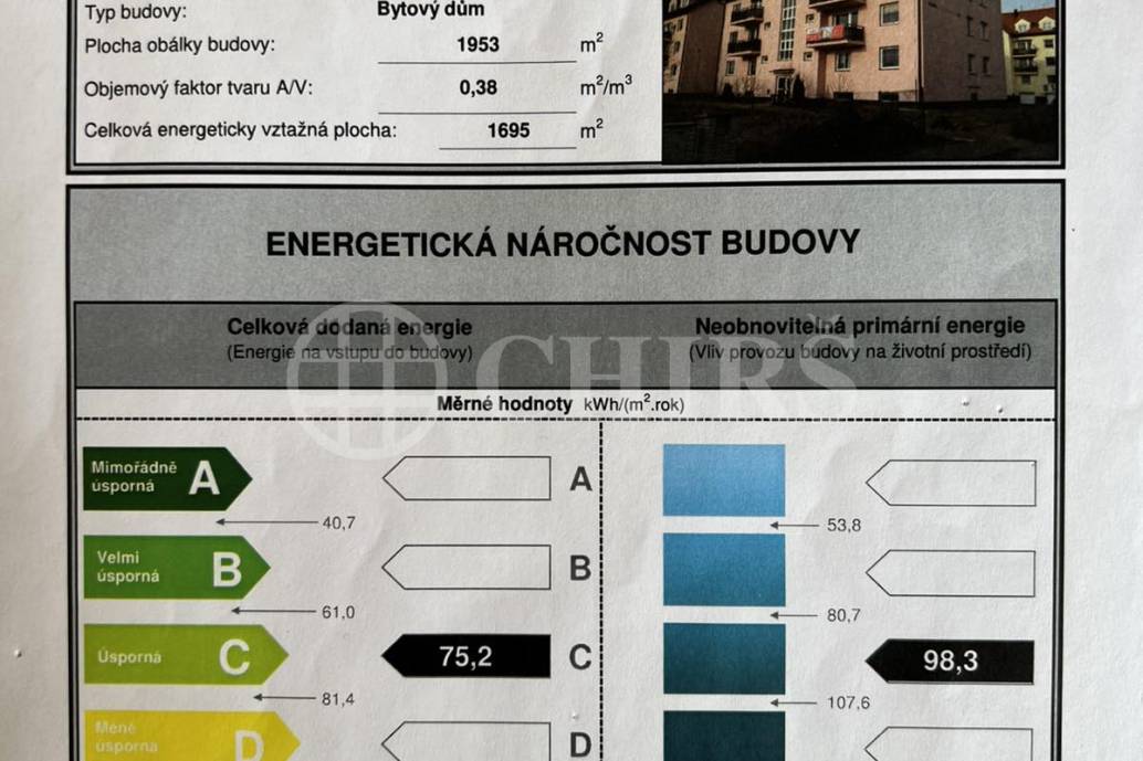 Prodej bytu 3+1, OV, 64 m2, ul. Žlutá, Chrášťany, okr. Praha-západ, Středočeský kraj