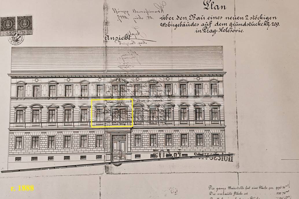 Prodej bytu 3+1, OV, 100m2, ul. Veletržní 405/31, Praha 7 - Holešovice