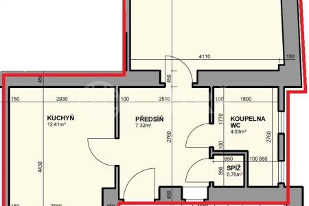 Pronájem bytu 2+KK, OV, 44m2, ul. Bělohorská 218/119, P-6 Břevnov