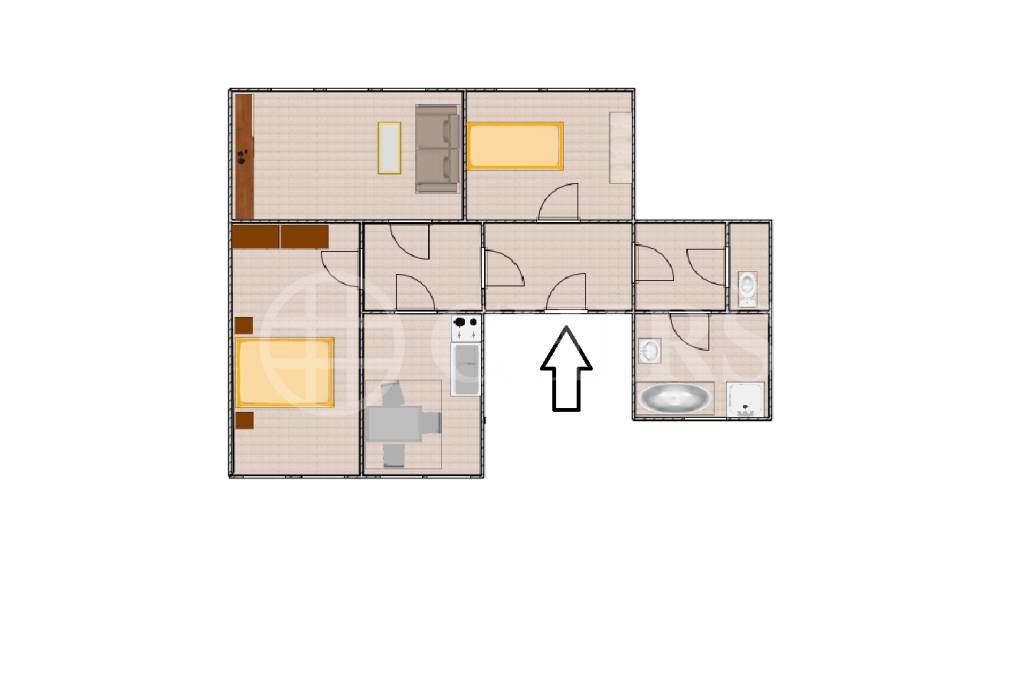 Pronájem bytu 3+1 s lodžií, OV, 100 m2, ul. U Nového Suchdola 120/8, Praha 6 – Suchdol