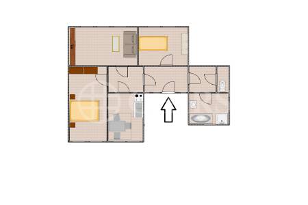 Pronájem bytu 3+1 s lodžií, OV, 100 m2, ul. U Nového Suchdola 120/8, Praha 6 – Suchdol