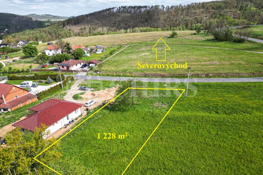 Prodej pozemku, OV, 1228 m2, Kamýk nad Vltavou