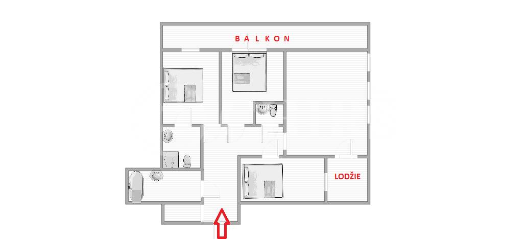 Pronájem bytu 4+kk/B/L/GS, OV, 100m2, ul. Berlínská 1491/9, Praha 10 - Hostivař