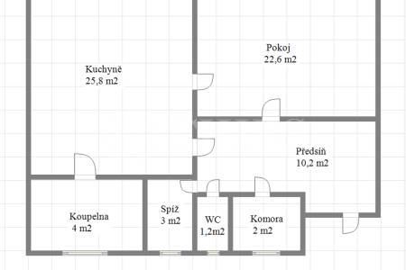 Prodej bytu 2+kk, 79 m2, ul. Rooseveltova 38/613, P6 - Bubeneč
