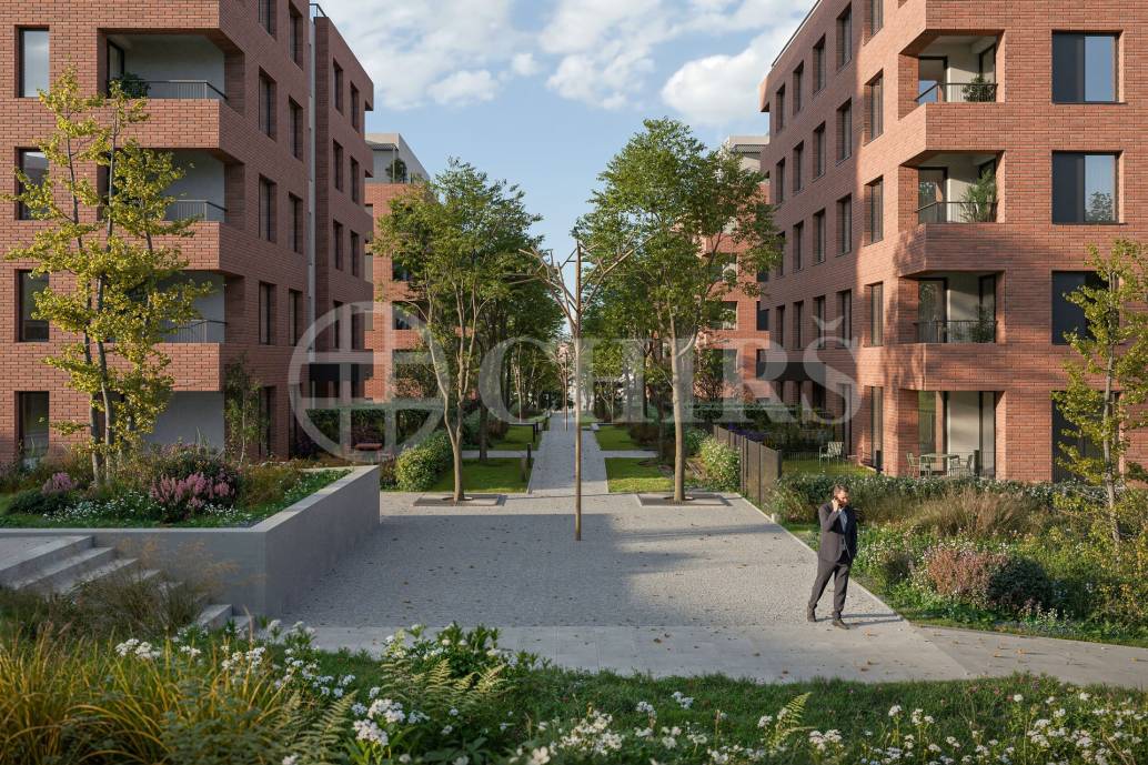 Prodej novostavby bytu 2+kk se zahradou, terasou, lodžií, sklepem a garážovým stáním, DV, 64 m2, Praha 10 - Vršovice