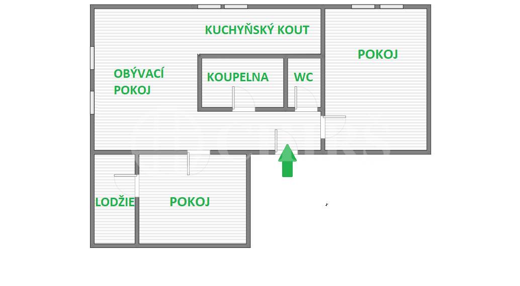 Prodej bytu 3+1 s lodžií, DV, 58m2, ul. Evropská 371/131, Praha 6 - Veleslavín