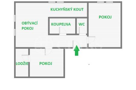 Prodej bytu 3+1 s lodžií, DV, 58m2, ul. Evropská 371/131, Praha 6 - Veleslavín