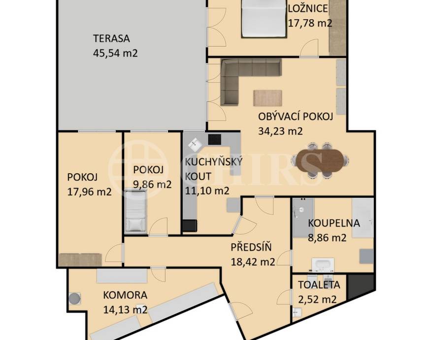 Prodej bytu 4+kk s terasou a uzamykatelnými garážemi, OV, 180m2, ul. Klausova 2559/11, Praha 5 - Stodůlky