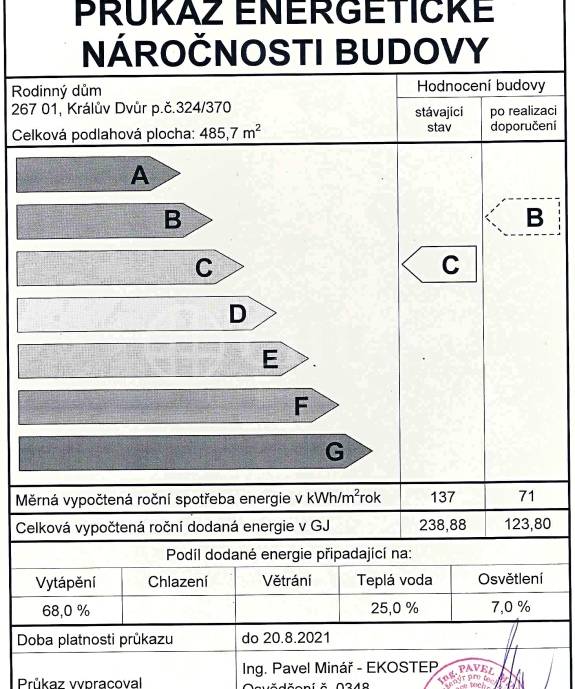 Prodej bytu 3+kk/předzahrádka, OV, 75m2, Králův Dvůr - Levín