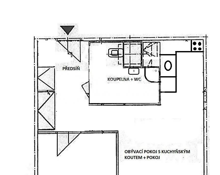 Prodej bytu 2+kk, OV, 43m2, ul.  Kettnerova 2061/2, Praha 13 - Stodůlky