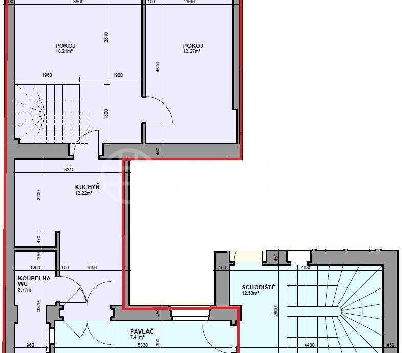 Prodej mezonetového bytu 4+1+galerie/balkón, OV, 94m2, ul. Bělohorská 218/119, P-6 Břevnov