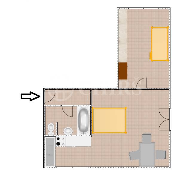 Prodej bytu 2+kk, OV, 53 m2, ul. Krásného 351/8, Praha 6 - Petřiny