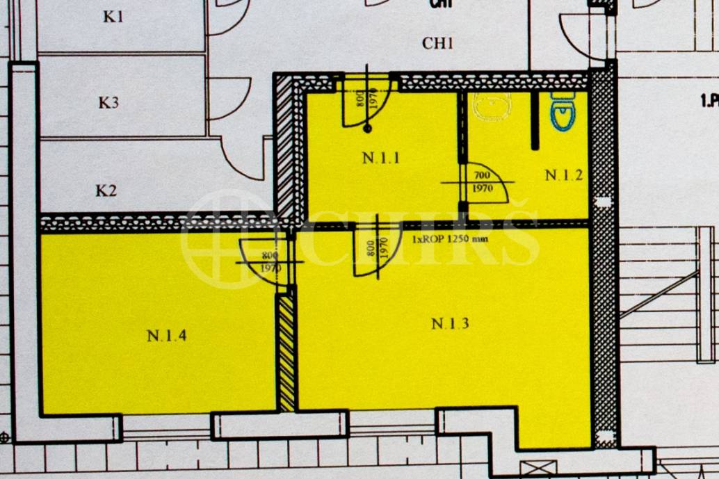 Pronájem kanceláře 2+kk, 41 m2, OV, ul. Oranžová, Chrášťany, Praha  západ