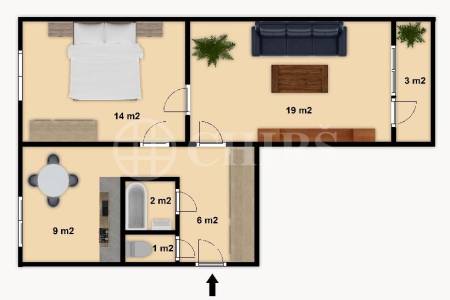 Prodej bytu 2+1 s lodžií, DV, 54m2, ul. Peštukova 248/3, Praha 6 - Petřiny