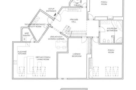 Pronájem mezonetového bytu 5+kk, OV, 170 m2, ul. Dejvická 298/11, Praha 6 - Dejvice 