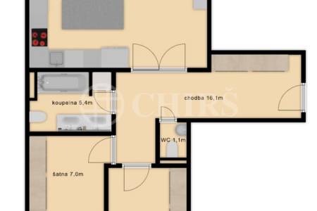Prodej bytu 3+kk s balkonem, OV, 116m2, ul. Hanusova 1537/1b, Praha 4 - Michle