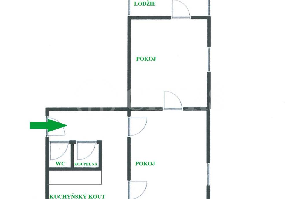 Prodej bytu 2+1 s lodžií, OV, 56m2, Revoluční 666, Kralupy nad Vltavou - Lobeček, okr. Mělník