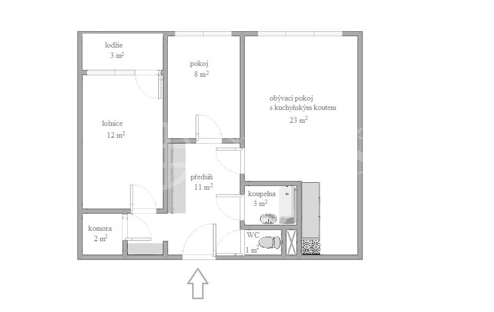 Prodej bytu 3+kk, OV, 62 m2, ul. Michnova 1623/5, P-4 Chodov.