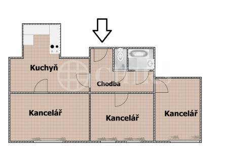 Pronájem komerčního objektu 3+1, OV, 86 m2, ul. Na Viničních horách 1834/24, Praha 6 - Hanspaulka