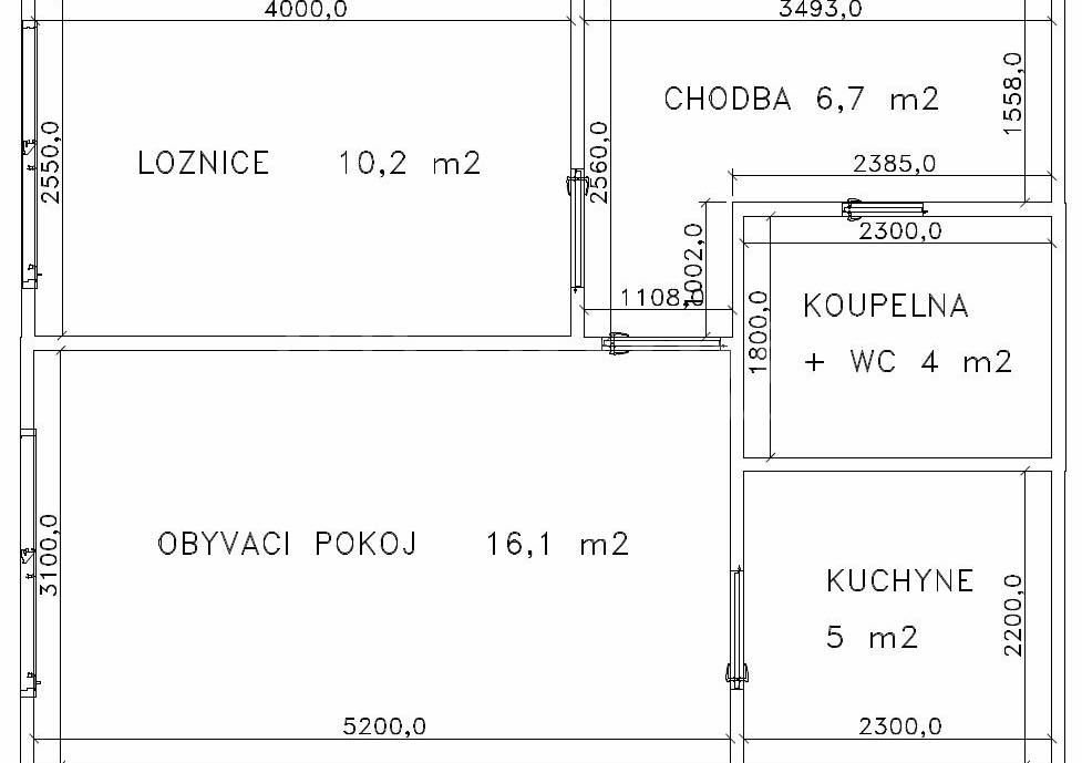 Pronájem bytu 2+kk, 41,5m2, ul.Ciolkovského 861/14, Praha 6 - Ruzyně
