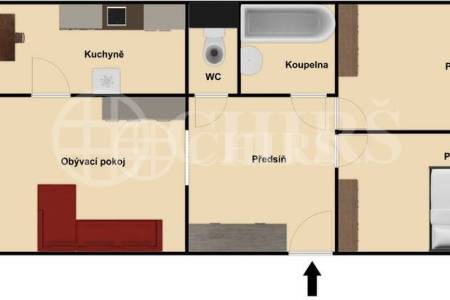 Pronájem bytu 3+1 s lodžií, DV, 84m2, ul. U Jezera 2041/14, Praha 5 - Stodůlky