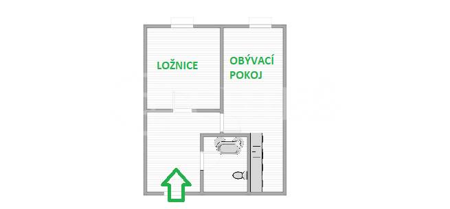 Prodej bytu 2+kk, OV, 43m2, ul. Klukovická 1530/8, Praha 5 - Stodůlky