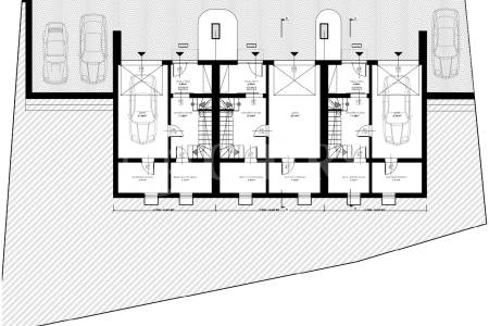 Prodej stavebního pozemku se studií pro výstavbu 3 řadových domů, U Dráhy, Praha 6 - Střešovice