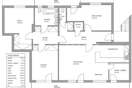 Prodej bytu 4+kk s dvěma lodžiemi, DV, 105 m2, ul. Na Vlčovce 1957/3, Praha 6 - Dejvice