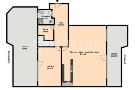 Prodej bytu 4+kk, OV, 160m2, ul. Trnkovo náměstí 1112/1, Praha 5 - Hlubočepy