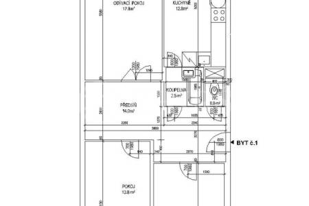 Prodej bytu 3+1, OV, 79,4 m2, ulice Na Růžovém poli 2537, Kladno-Kročehlavy