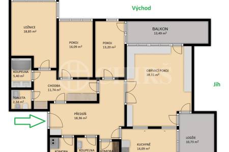 Prodej bytu 4+1 s balkonem, lodžií, sklepem a garážovými stáními, OV, 172m2, ul. Klausova 1361/13a, Praha 5 - Stodůlky