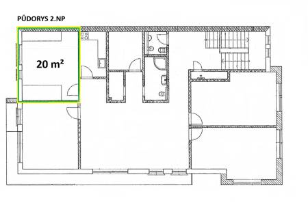 Pronájem kanceláře, OV, 23m2, ul. Armády 2793/26, Praha 5 - Stodůlky