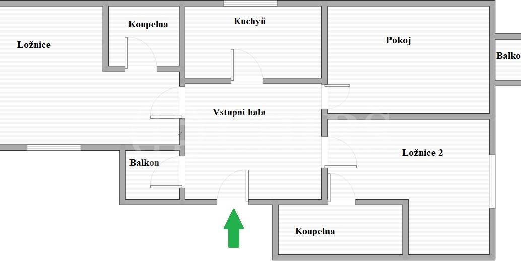 Prodej bytu 3+1 se dvěma balkony, OV, 96m2, ul. Terronská 871/74, Praha 6 - Bubeneč