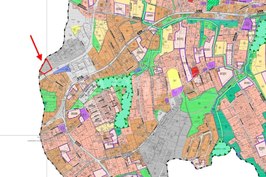 Prodej pozemku pro průmyslovou výstavbu 9.192 m2, Petřvald