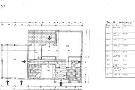 Prodej rodinného domu, OV, pozemek 760m, zastavěná plocha 220m, Petříkov 119, Petříkov u Velkých Popovic