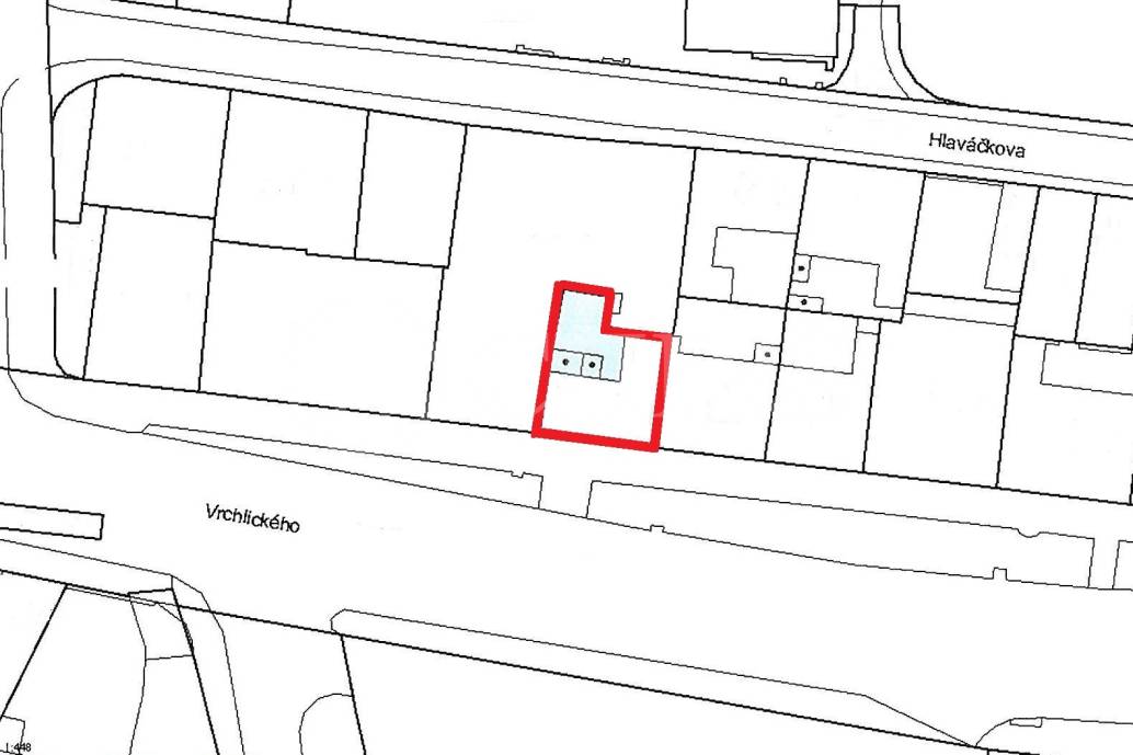 Prodej pozemku 141m2, OV, ul. Vrchlického 23/62, Praha 5 - Košíře