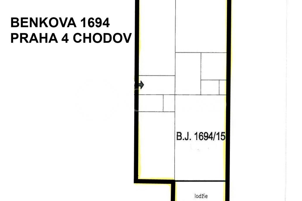 Prodej bytu 3+1/L, OV, 70m2, ul. Benkova 1694/17, Praha 4 - Chodov 