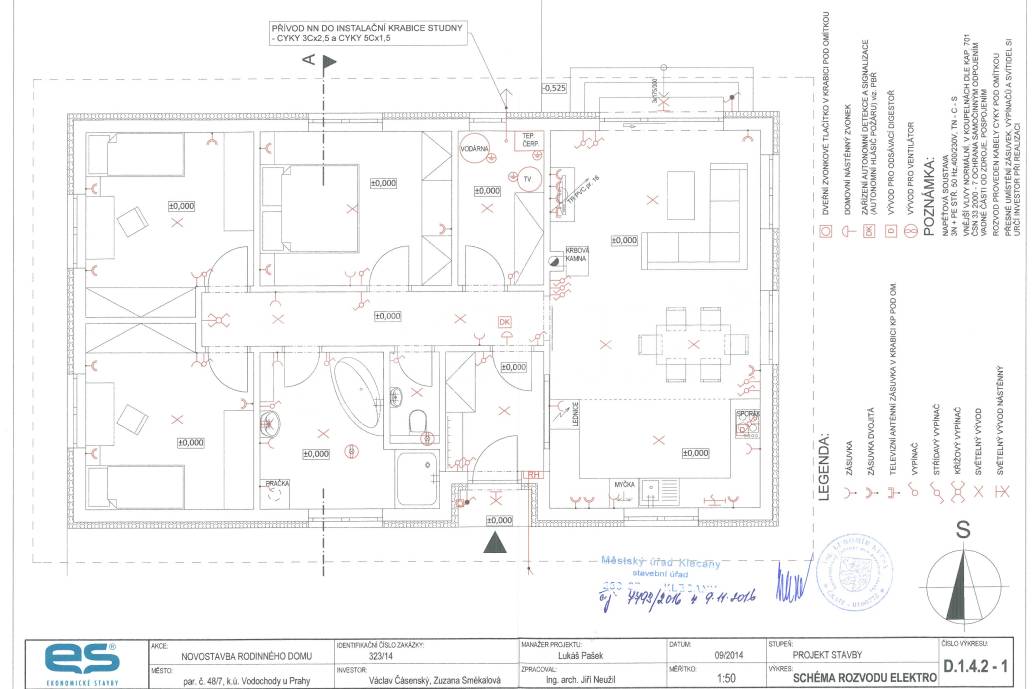 Prodej rodinného domu 4+kk, OV, 100m2, ul. Luční, Vodochody, Praha-východ